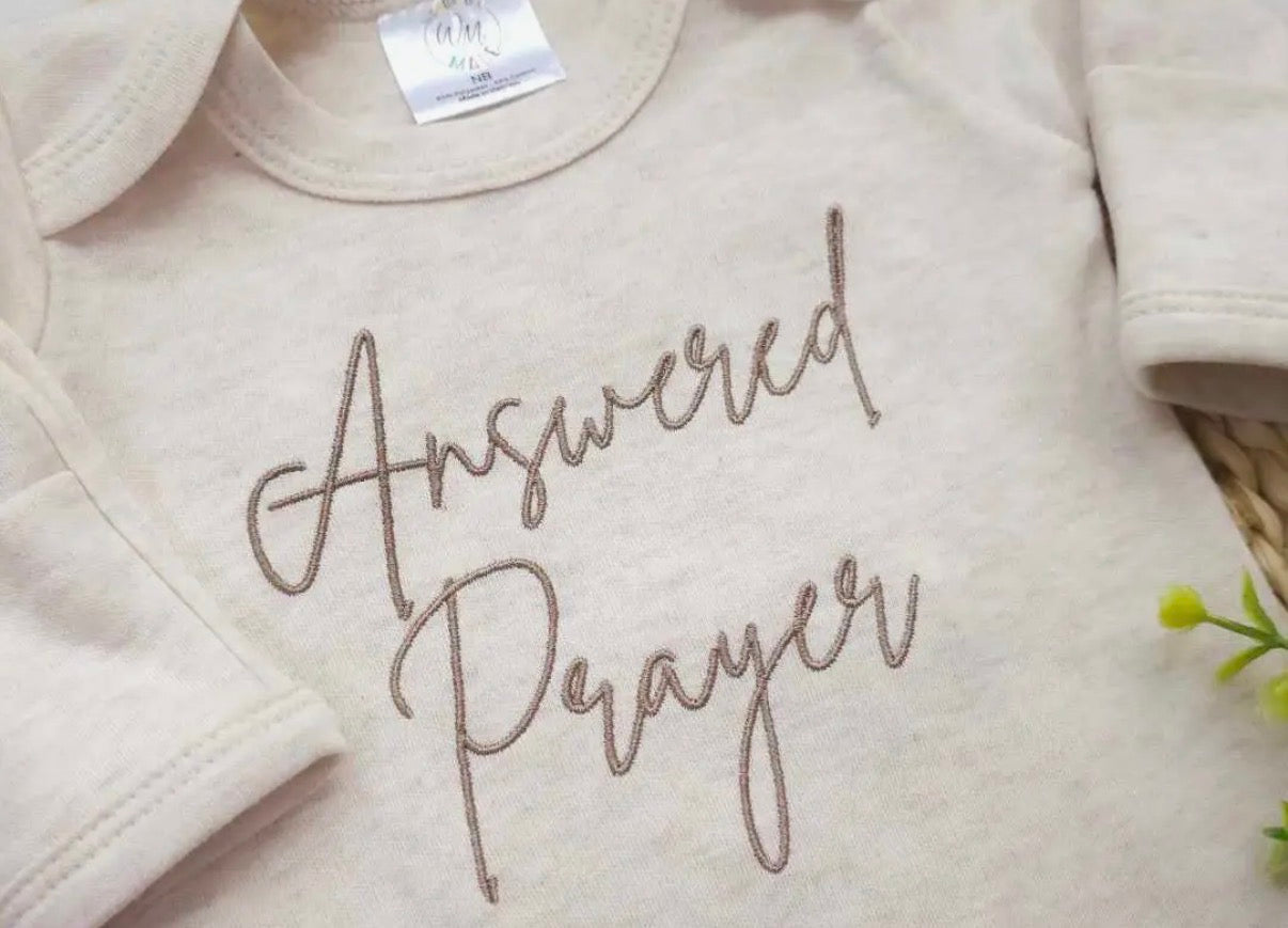 Answered Prayer Unisex Footie