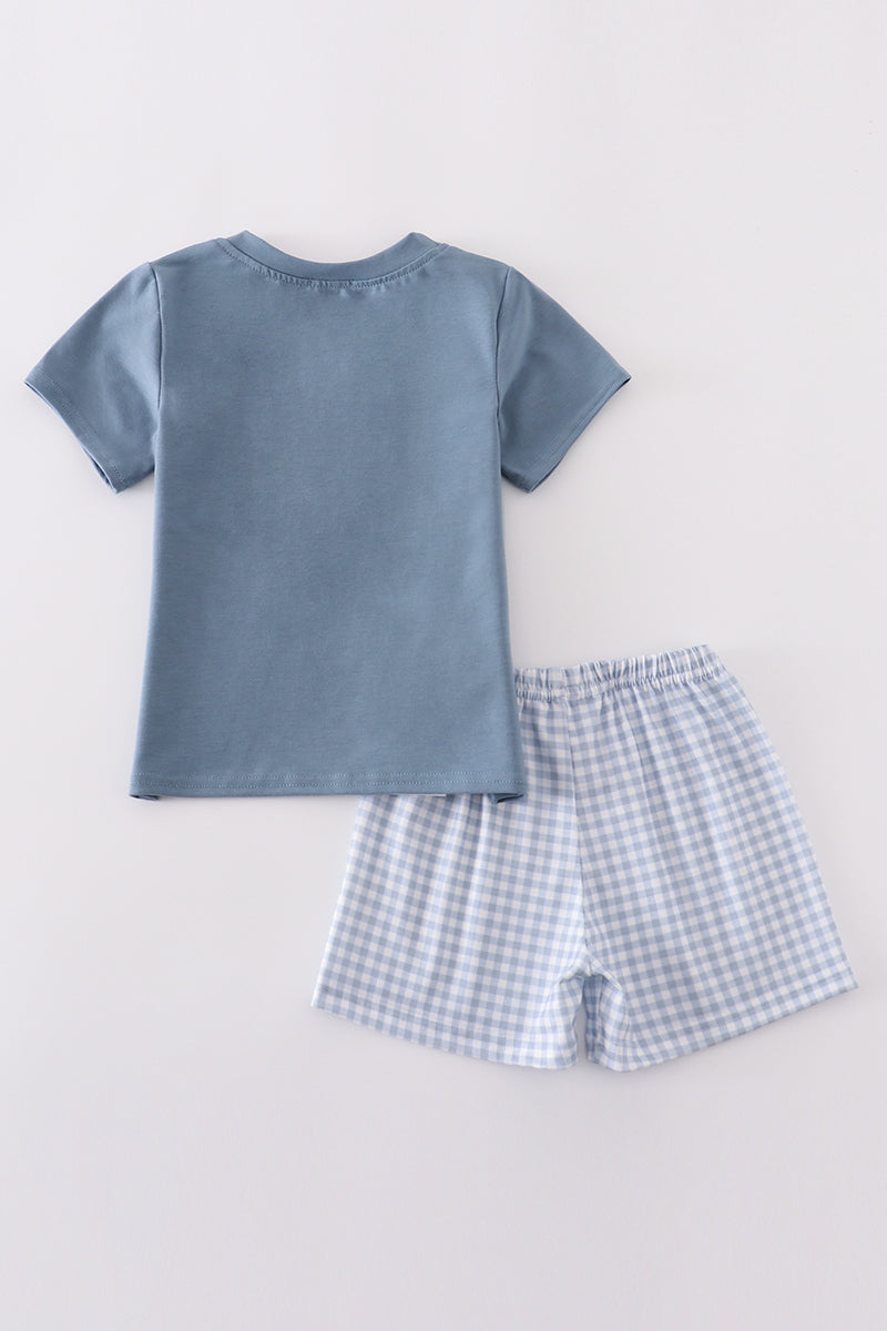 Boy’s Blue Gingham Set
