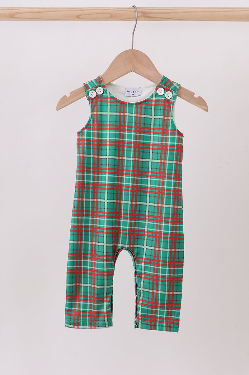Christmas Plaid Romper
