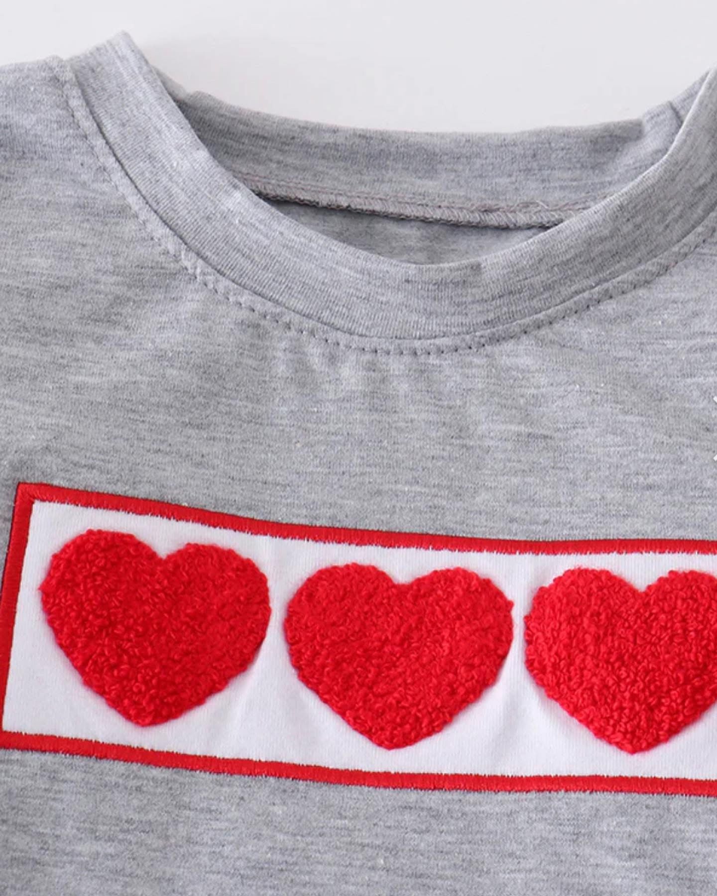 Boy’s Valentine Heart Jogger Set
