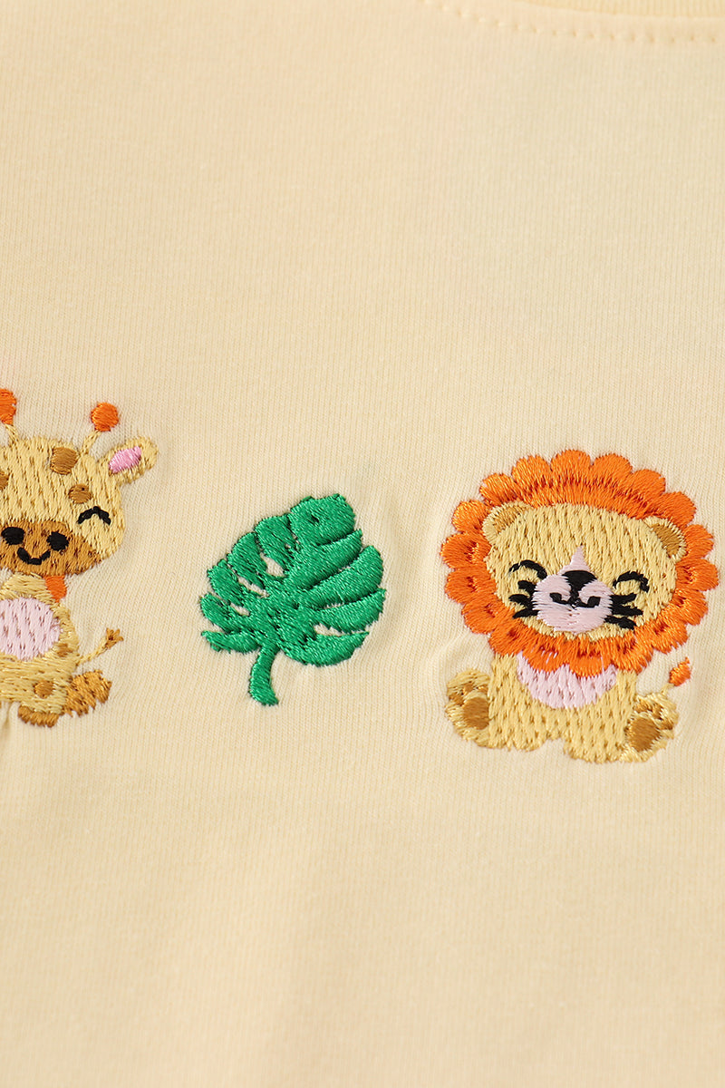Zoo Embroidered Set