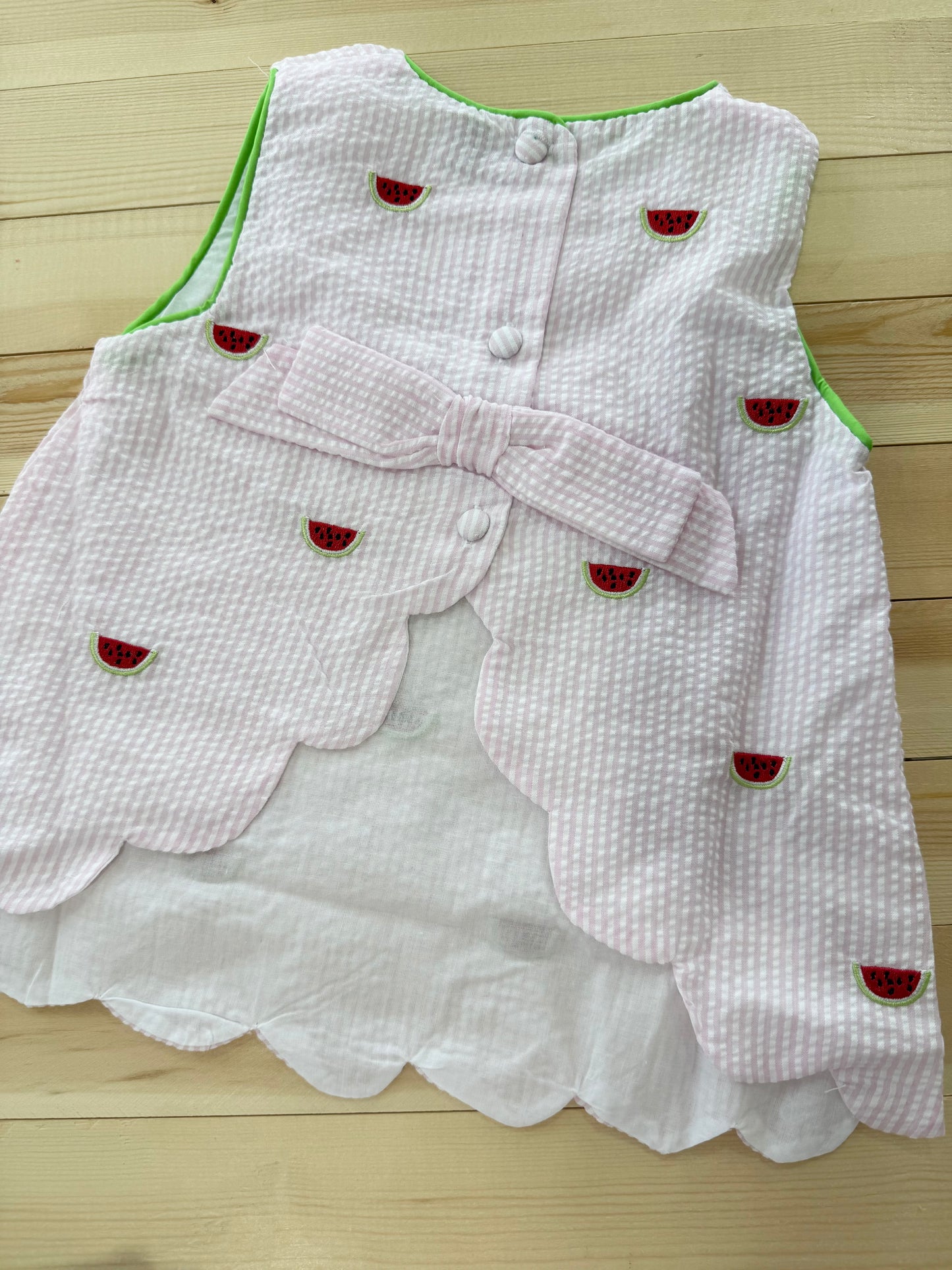 Watermelon Seersucker Set