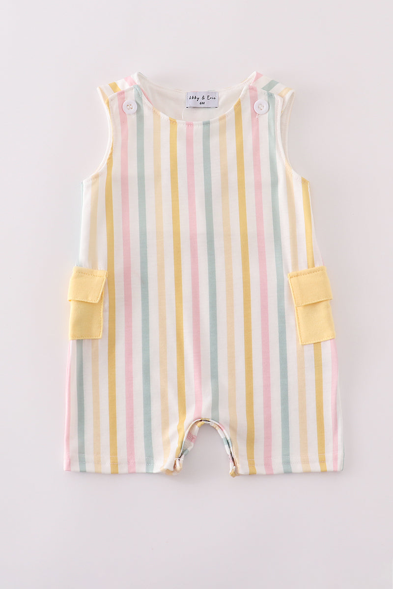 Rainbow stripe pocket jonjon