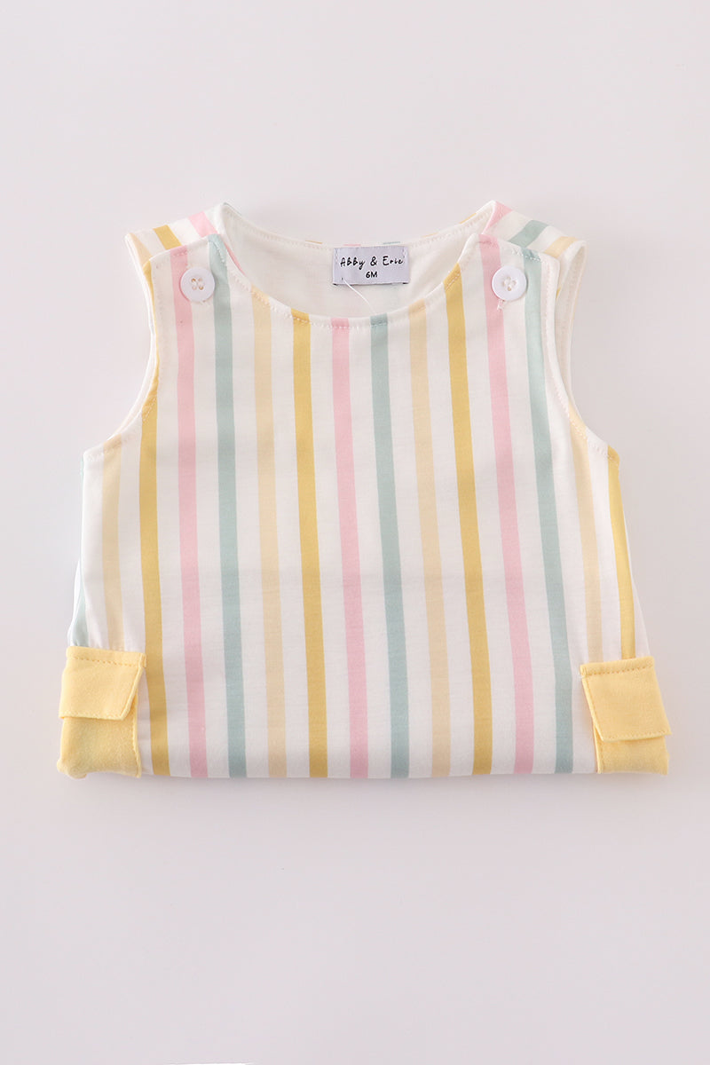 Rainbow stripe pocket jonjon