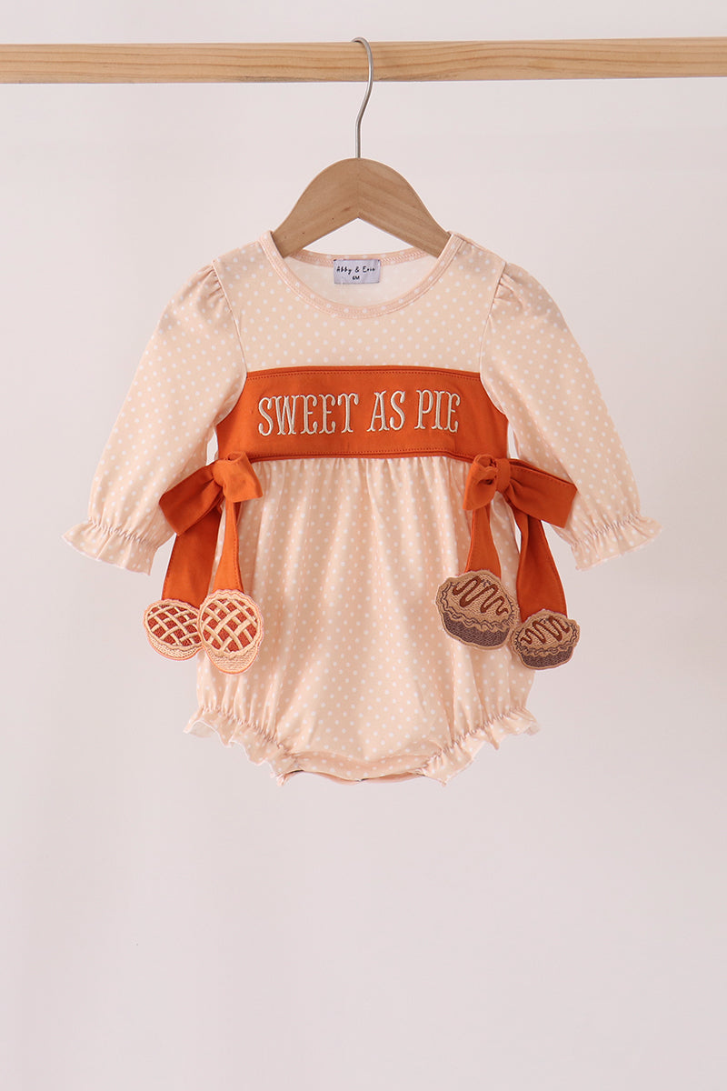 Sweet as pie embroidery bubble
