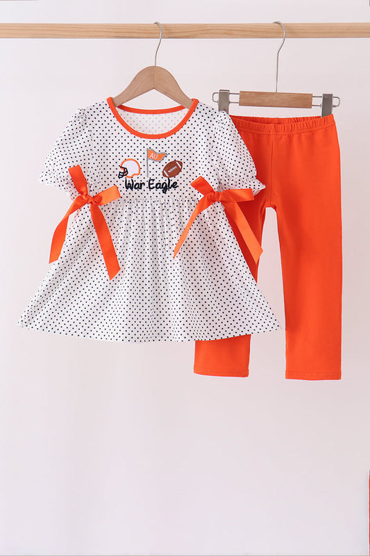 Auburn War Eagle Embroidery Pants Set
