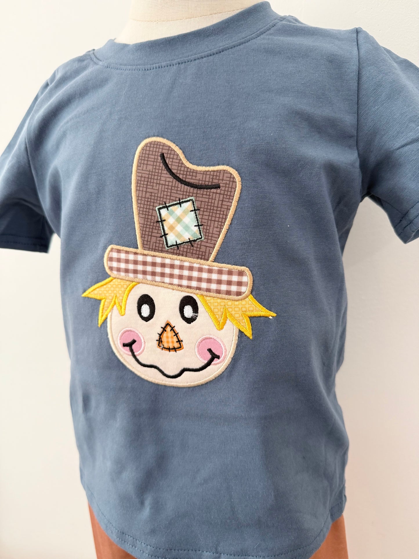 Scarecrow Appliqué Boy Set