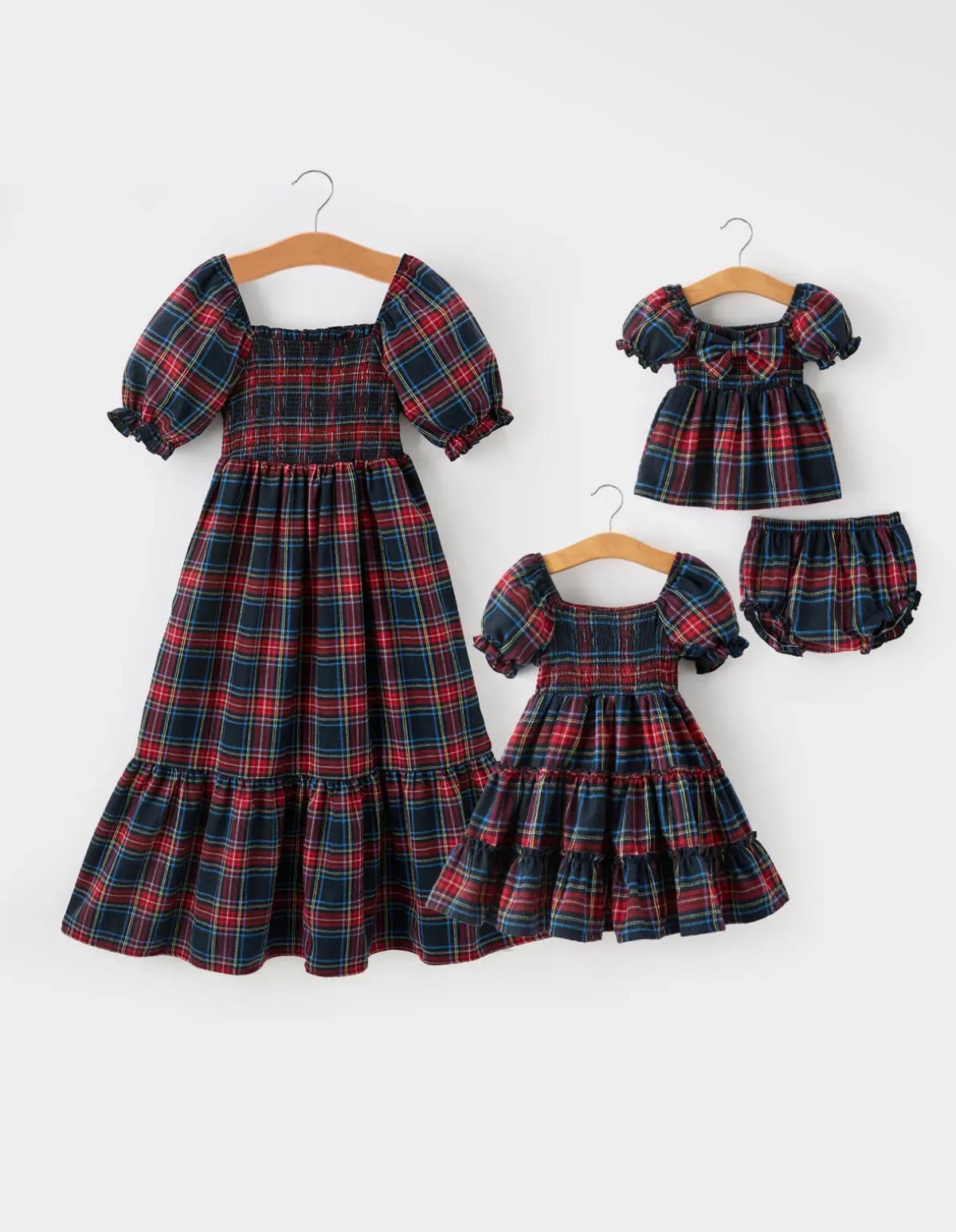Girl’s Plaid Christmas Dress