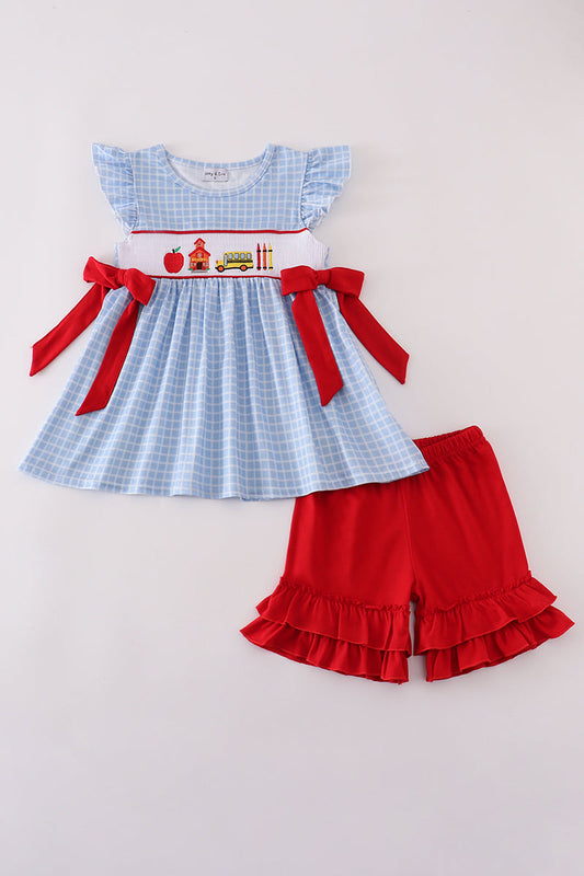 Back To School Embroidered Set