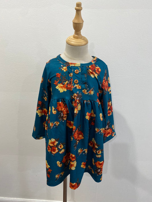 Fall Floral Girl’s Dress