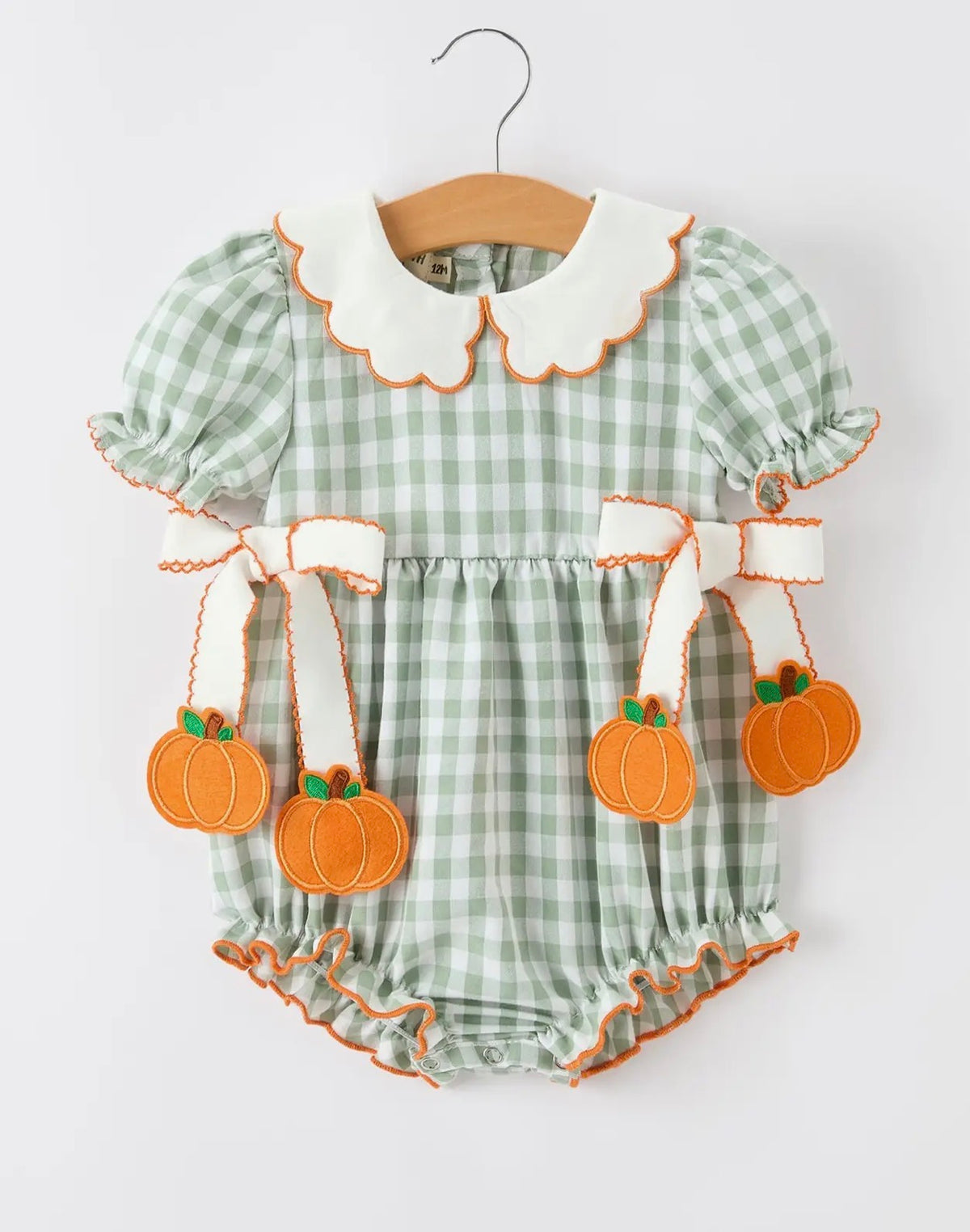 Pumpkin Gingham Bubble