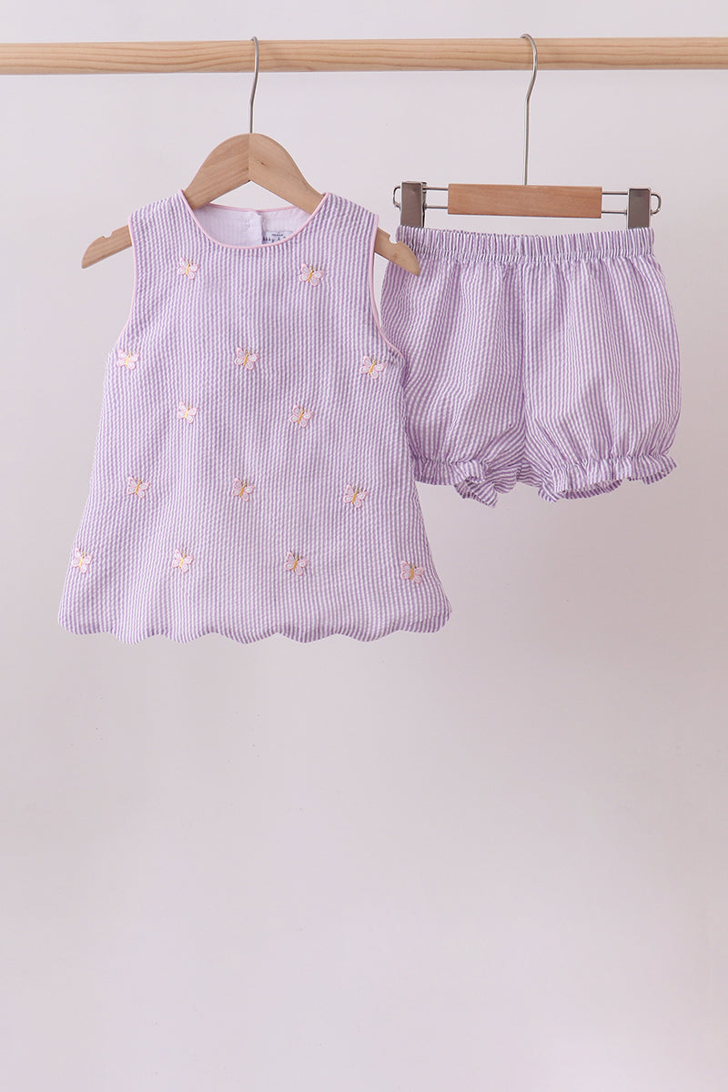 Butterfly Seersucker Set