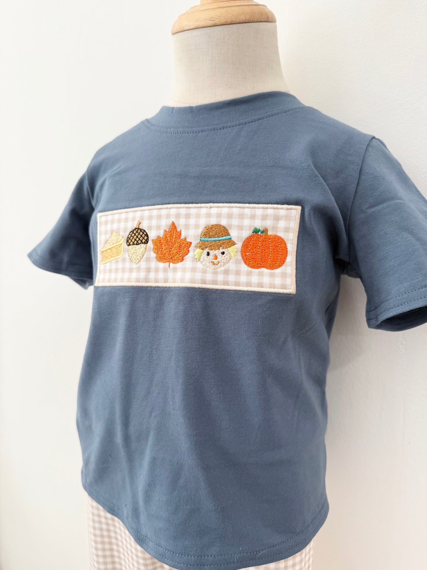 Fall Embroidered Boy Set