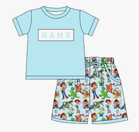 Custom Name Toys Shorts Set