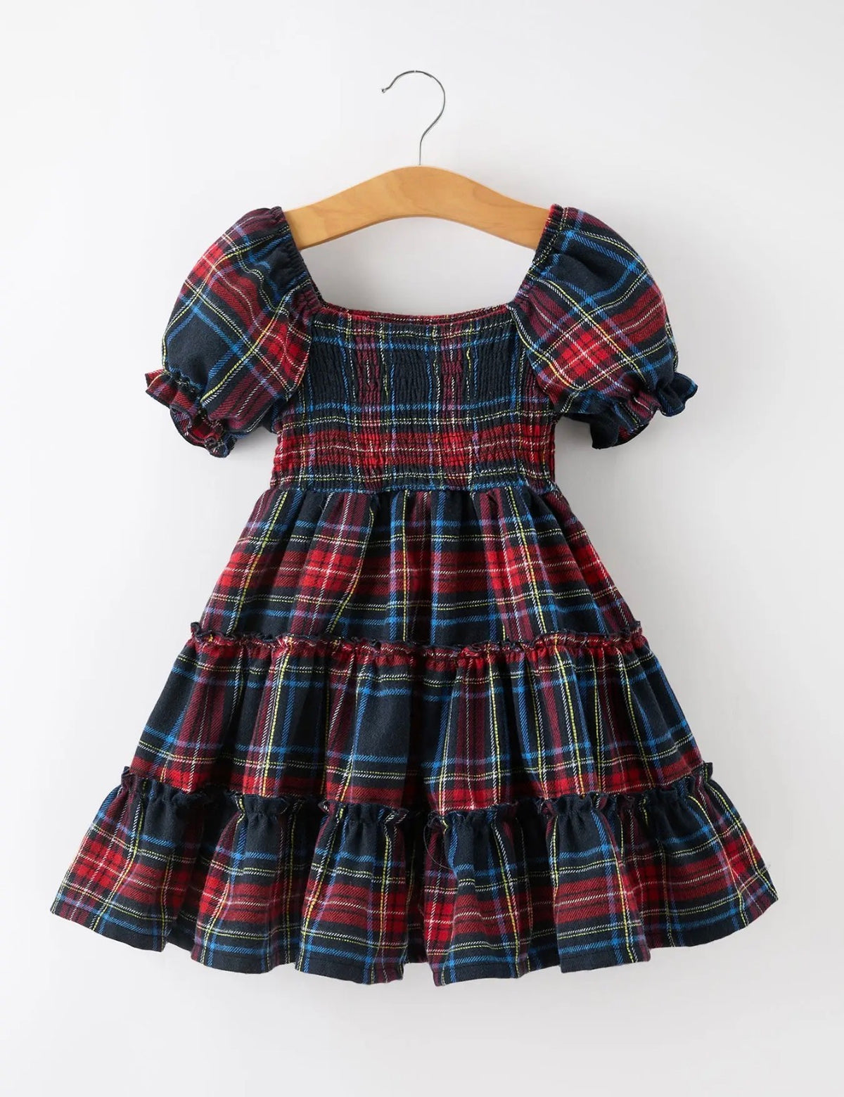 Girl’s Plaid Christmas Dress