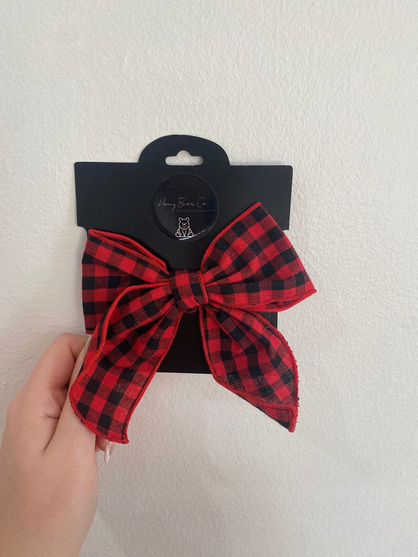 5” Christmas clip bows