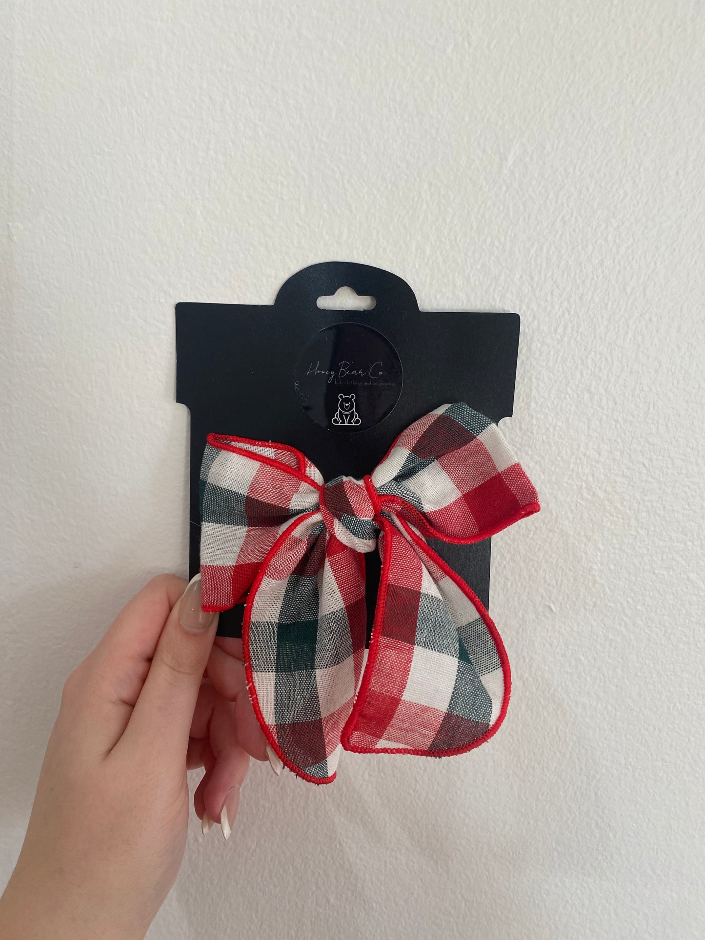 5” Christmas clip bows