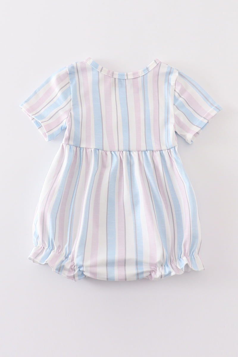 Crab french knot stripe girl bubble