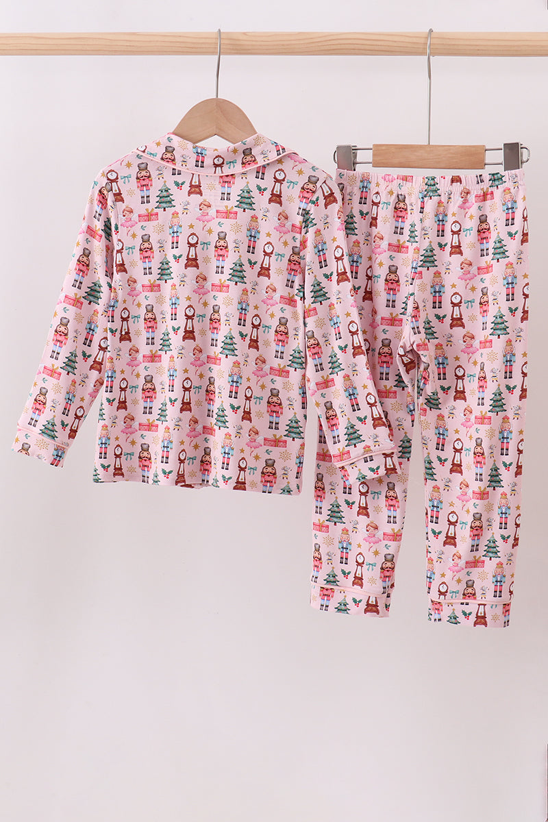 Nutcracker print bamboo pants set